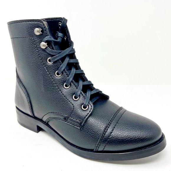 Thursday Boot Co Womens Black Vegan Leather Captain Handcrafted Leather - Picture 2 of 6